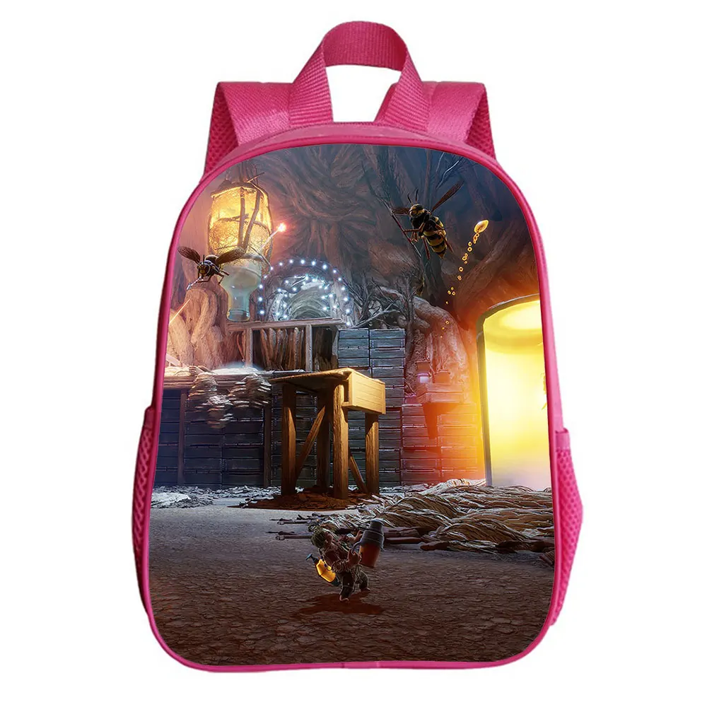 Het Duurt Twee Rugzak Kinderen Grappige Cartoon Kleuterschool Rugzak Baby Jongens Meisjes Kids Anime Knapzak Mochila 12 Inches