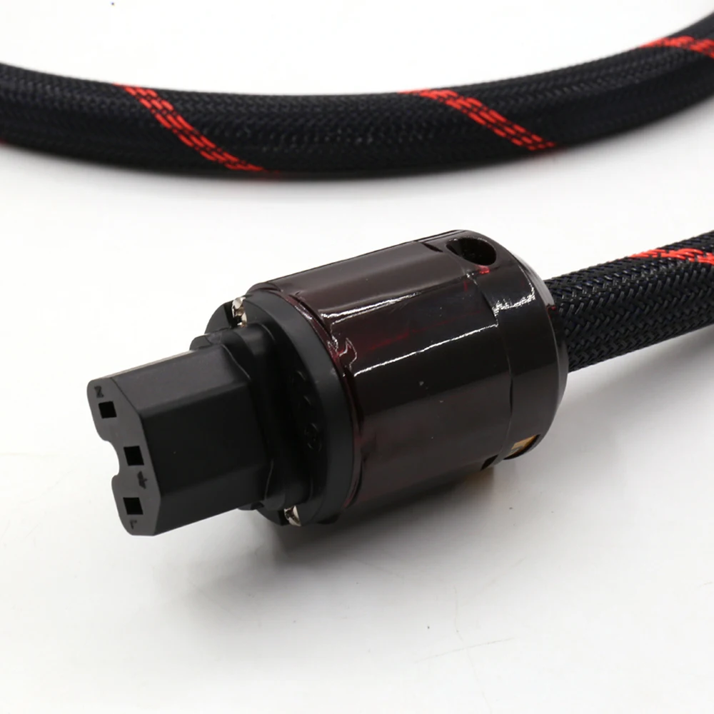 Cavo di alimentazione ca di rame rosso di qualità superiore con P-079E/connettore placcato in oro di versione ue/usa e connettore IEC