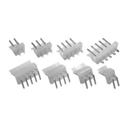 50set/lot 3.96 mm pitch CH3.96 - 2/3/4/5/6/7/8/9/12 Pin connector 50pcs Straight pin + 50pcs curved pin