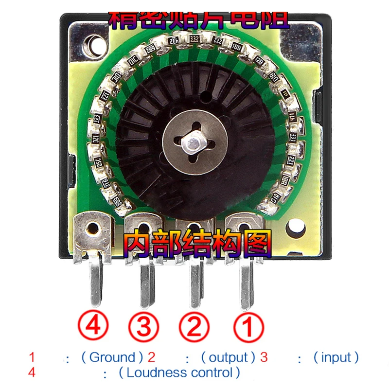 Ban Đầu Nhật Bản ALPS RK27 RH2702 To Điều Khiển Chiết Áp Tập Công Tắc Ban Cho Âm Thanh HiFi Khuếch Đại Tiền Khuếch Đại Hệ Thống