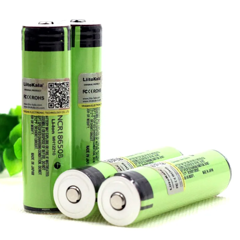 Liitokala-بطارية قابلة لإعادة الشحن 18650 NCR18650B ، 3400 مللي أمبير ، مع PCB 3.7 فولت ، لبطاريات مصباح يدوي
