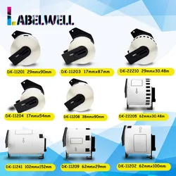 Labelwell DK-22210 Thermal Paper compatible for Brother QL-550 QL-560VP QL-570 label maker for DK-11201 11202 11241 22205 11208