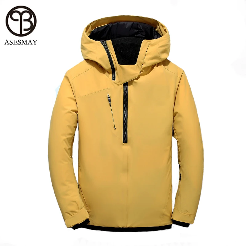 2019 New Arrival Men Winter Coat Parkas White Duck Down Jacket Thick Warm Casual Winter Jackets Male Hooded Snow Outerwear