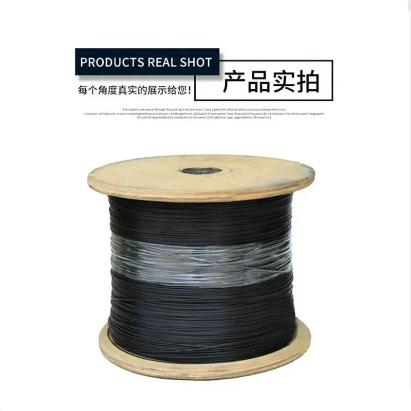 HQ BC01 Black PVC Plastic Coated Stainless Steel 304 Wire Rope Cable 0.38-6MM Diameter After Coating Flexible Soft  Steel Cable