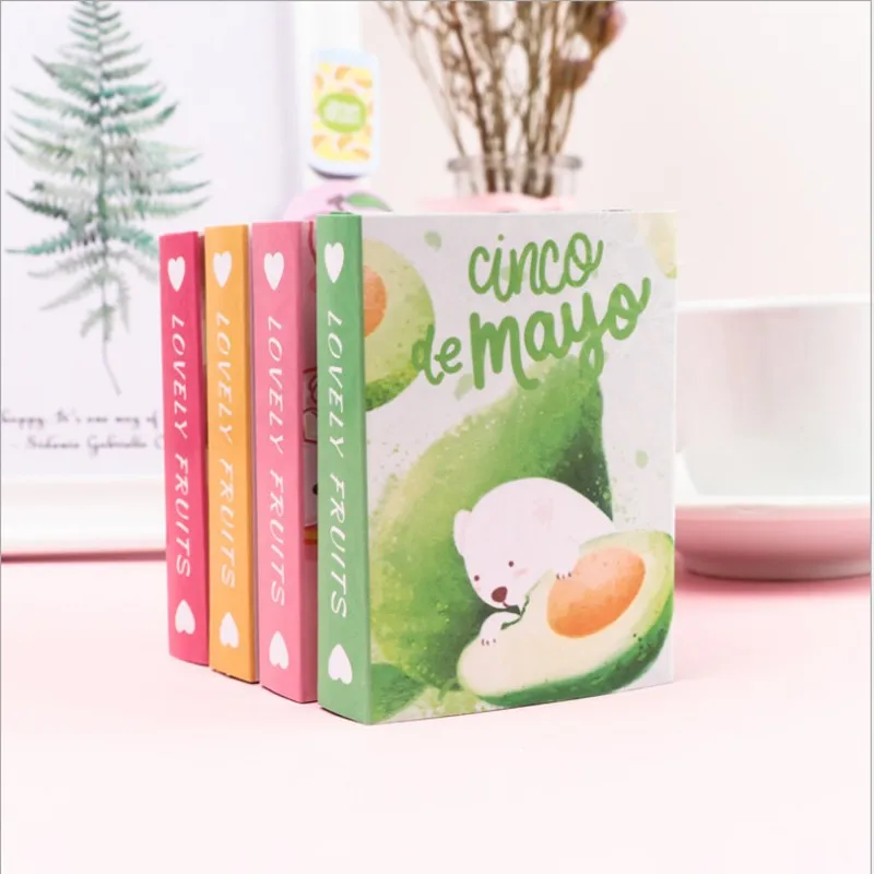 1pack/lot Colorful Fruits 40% Off N-folding memo Notes Four Random Bookmarking small Notes