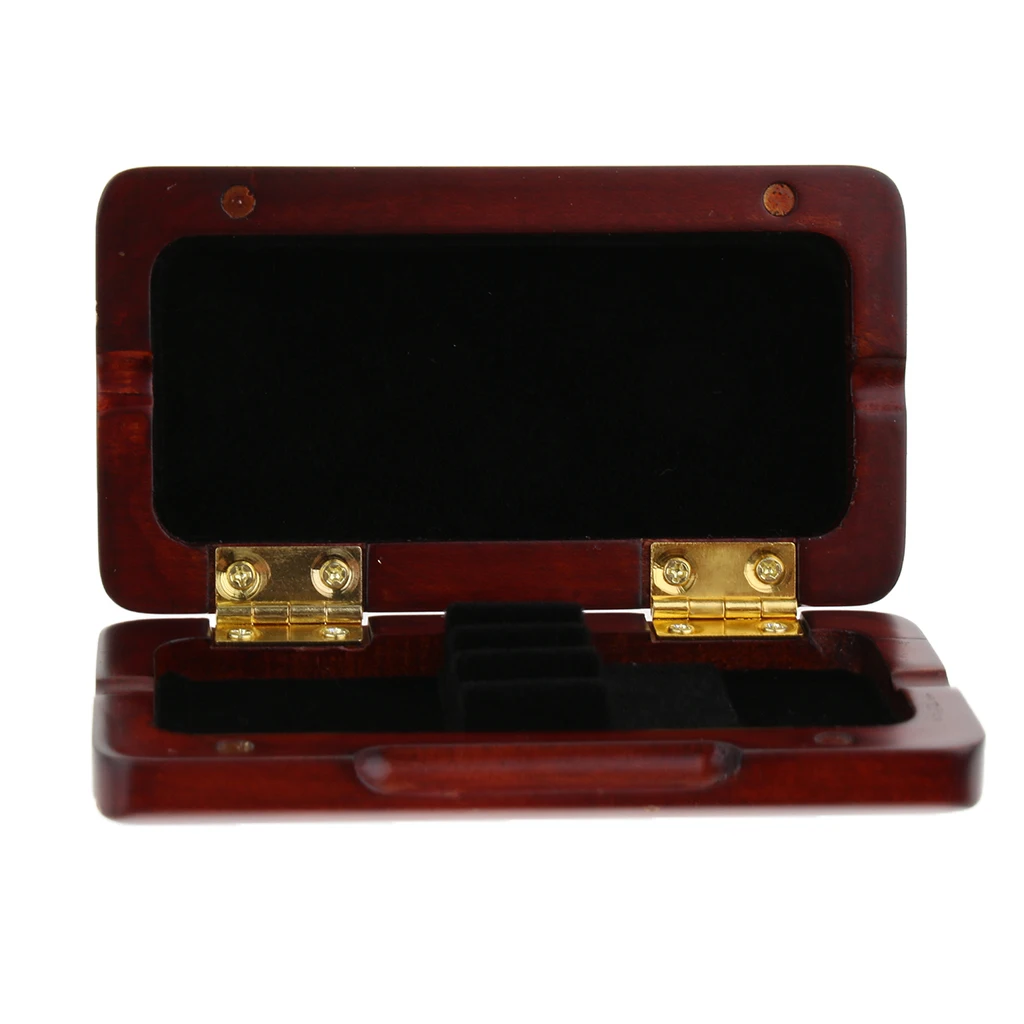 Wooden Oboe Reed Case Holder Box for 3pcs Reeds Hold Musical Gift Oboe Reed Case for 3pcs Reeds Strong Rosewood Oboe Reed Case