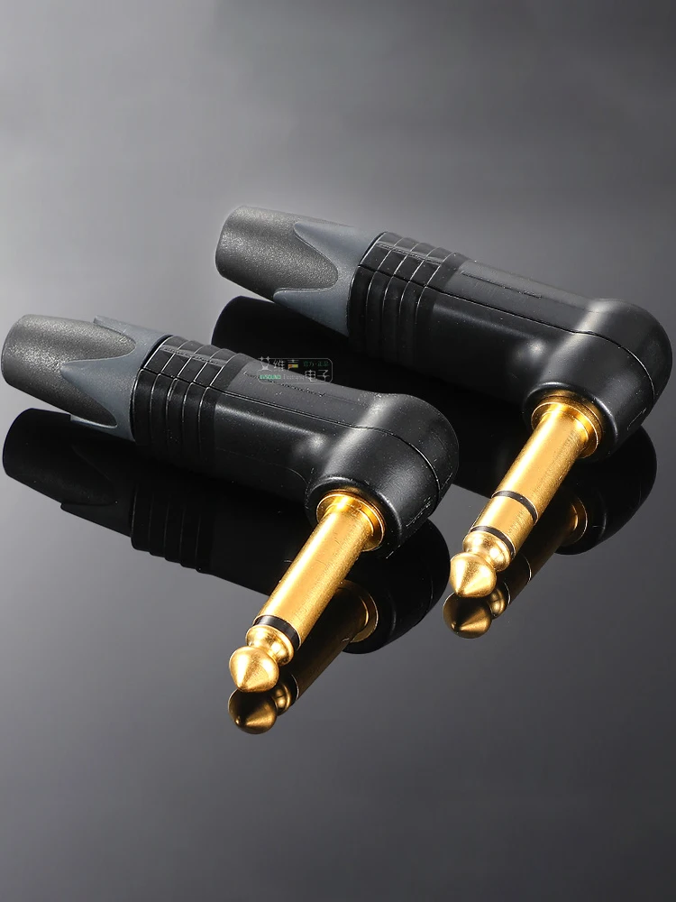Złącze Neutrik Jack 1/4 cala (6,35 mm) kątowe, wytrzymałe, wtyk telefoniczny NP2RX NP3RX NP2RX-B NP3RX-B Mono/Stereo do mikserów, gitar, kabli snake — zdjęcie produktu 7