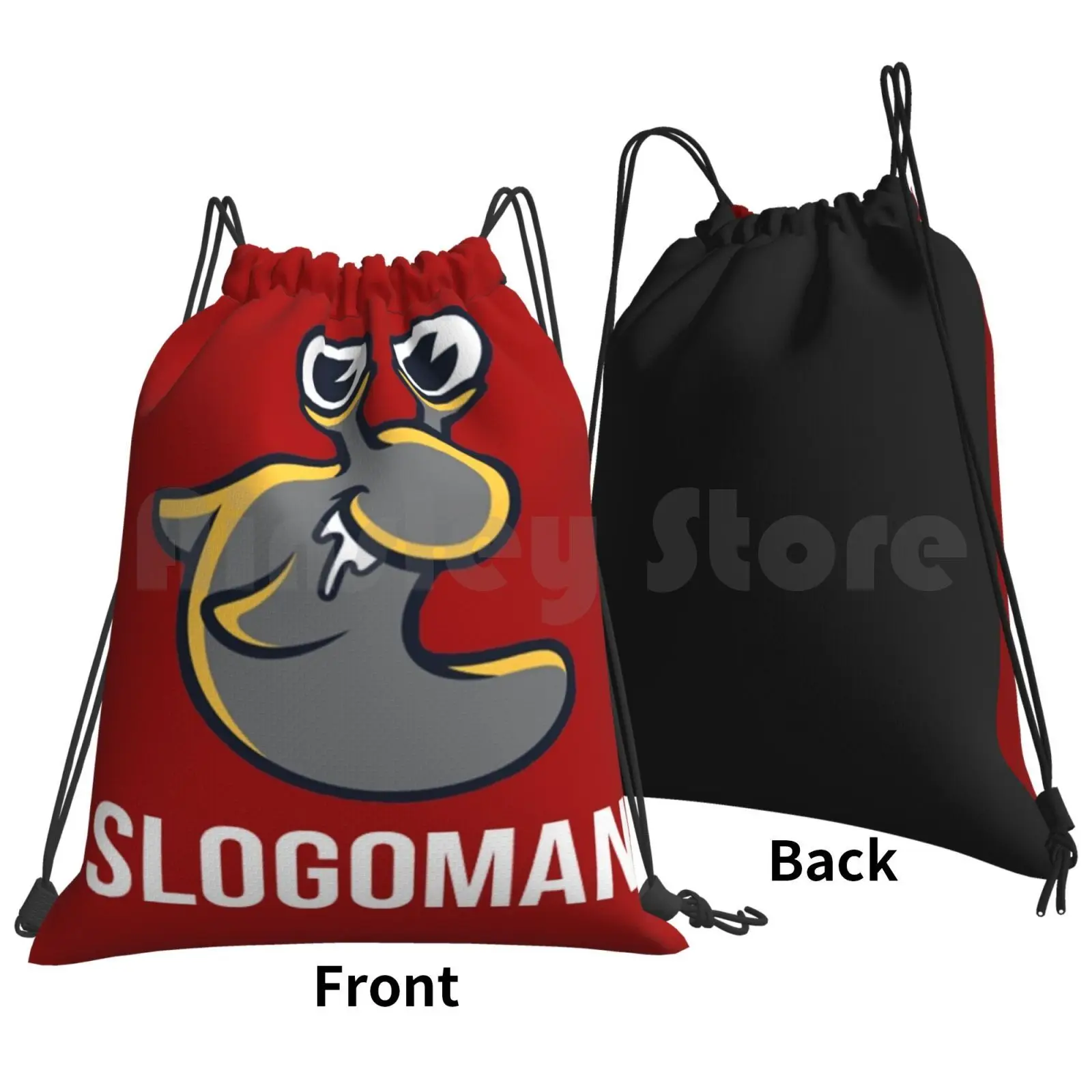 Slogoman Backpack Drawstring Bag Riding Climbing Gym Bag Slogo Sologoman Man Josh Joshua Robert Temple Soso Jelly Kwebbelkop