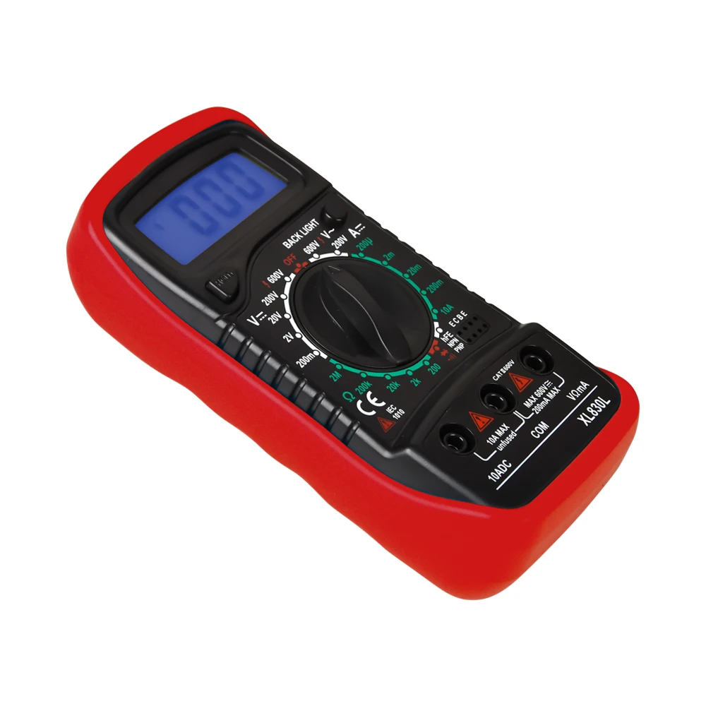 Mini Power Meter Test XL830L Digital LCD Multimeter Profissional Tester Electric Voltmeter Ammeter AC DC OHM Volt Tester pocket