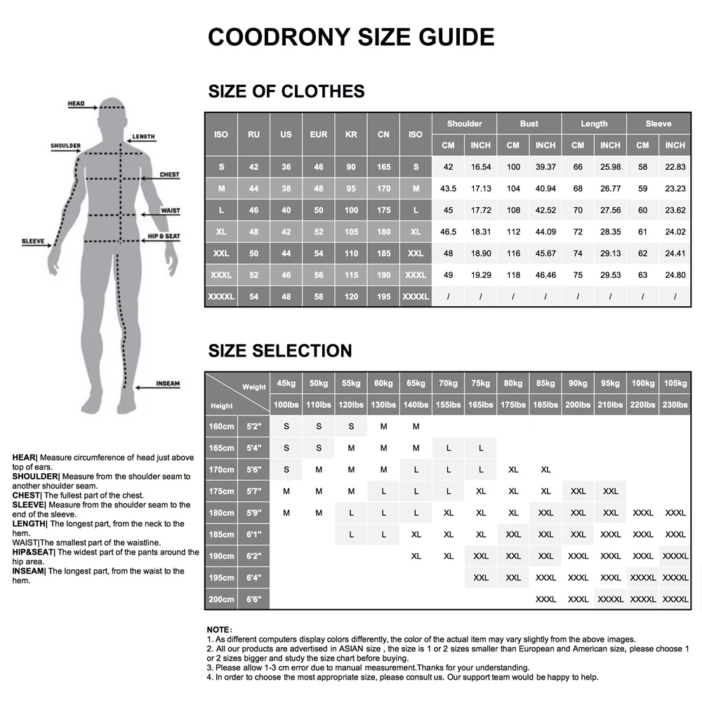 Coodronyブランド春秋高品質古典的なカジュアルな純粋な色100% シルケット綿長袖ポロシャツ男性トップスc5069