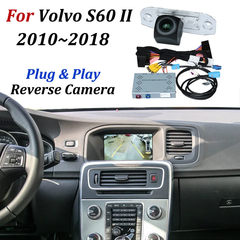 

Для Volvo S60 2010 ~ 2018 OEM Экран дисплея HD рыбий глаз ультра широкоугольный Автомобильный передний и задний вид резервная парковочная камера и видеодекодер