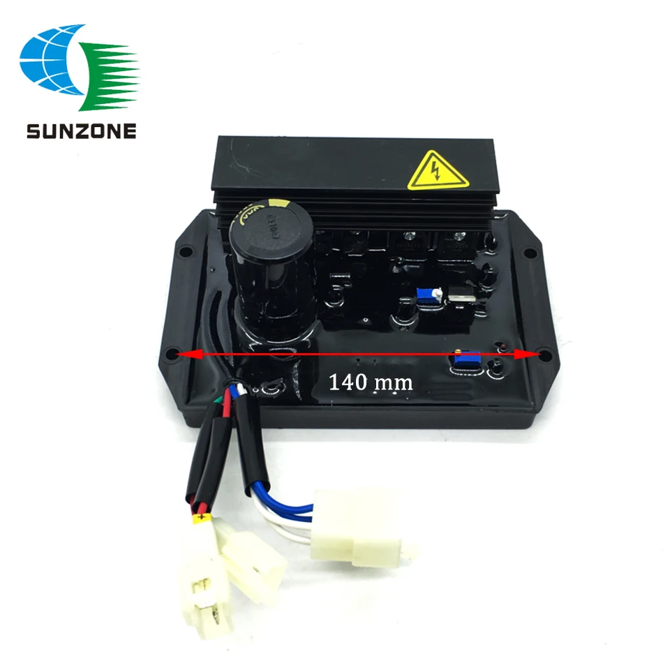 Single Phase AVR KT245 For 10KW Generator Parts Automatic Voltage Regulator 8 Wires 3 Plugs KT245-1B