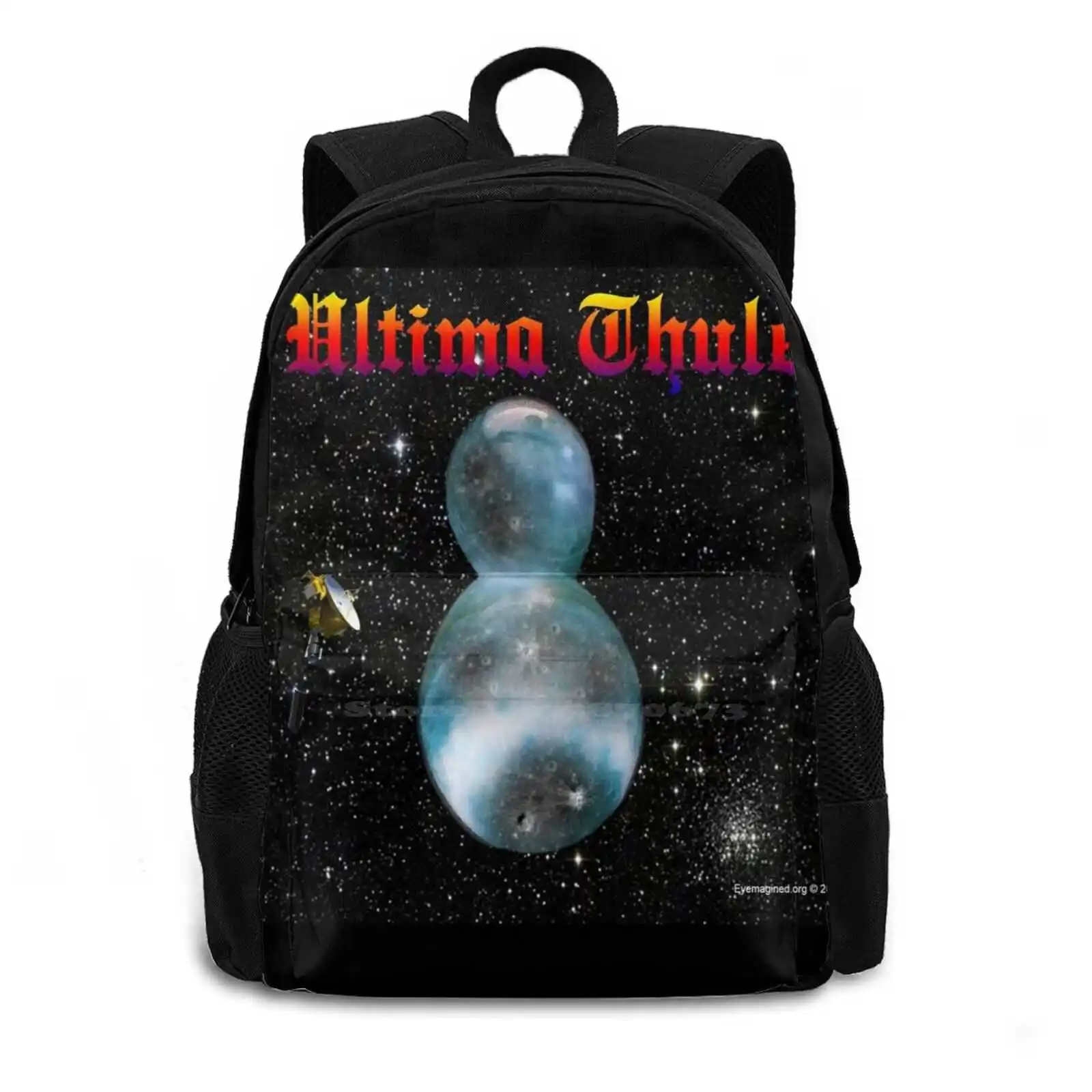 Ultima School Bag Big Capacity Backpack Laptop Ultima Asteroids Comets Planets Moon Space Solar System Mother Ship Ufo Ancient