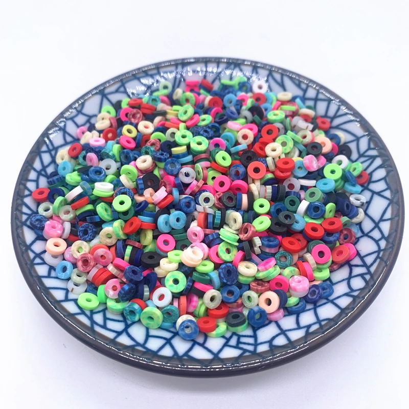 1000pcs/Lots 4mm Bag Polymer Hot Soft Clay Sprinkles Colorfully For DIY Crafts Polyme  Plastic Slimes Cake Nail Art Accessories