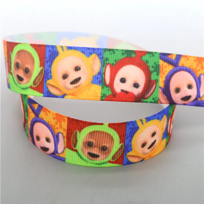 DUWES 50yards cartoon Printed Grosgrain Ribbon Accessory Hairbow Headwear Decoration DIY Wholesale OEM D1250