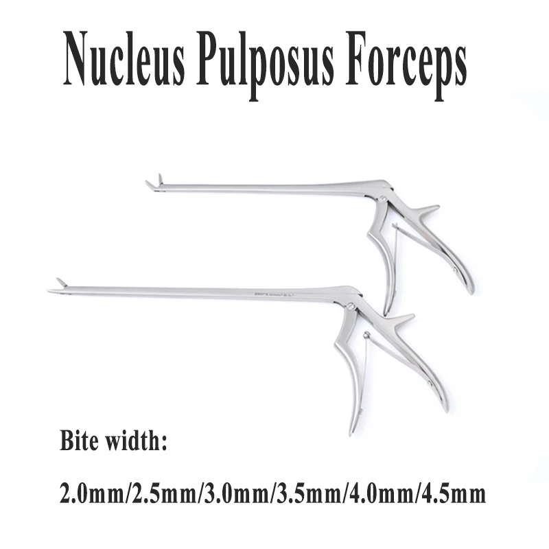 

Pet Small Animal Orthopedic Equipment Surgical Hospital Nucleus Pulposus Forceps Stainless Stee Bone Tools 220mm