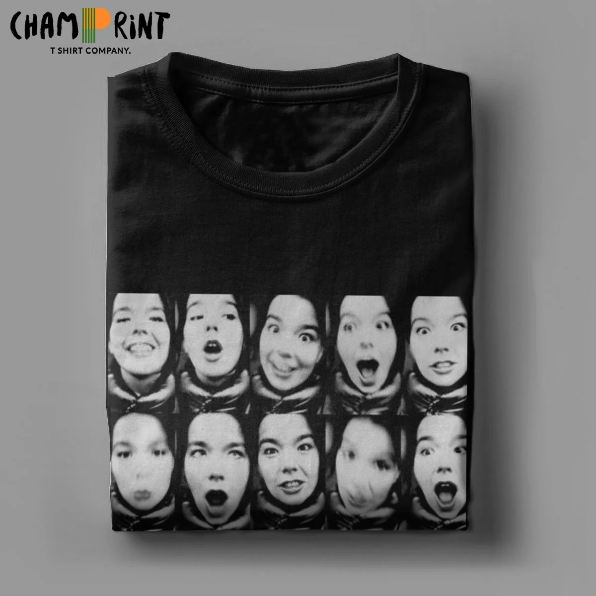 Bjork Retro T-Shirts Indie Rock Vtg Men\'s T Shirt 90s Electronic Pop Icon Bjork Music Funny Tee Shirt Cotton Plus Size Clothes