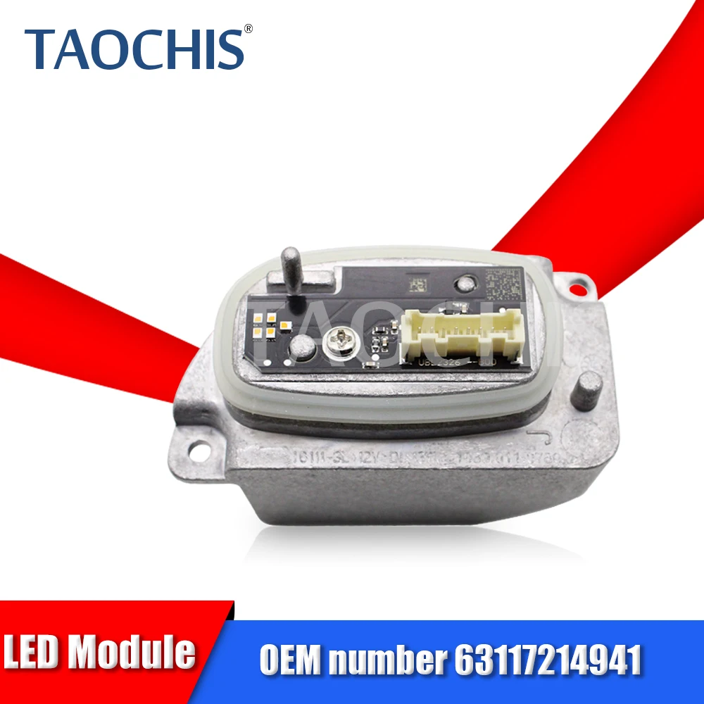 

TAOCHIS LED Turn Light Control Module Unit Original OEM Ballast 63117214941 6311 7214 942 Fit for BMW 5 Series 2017 after G38