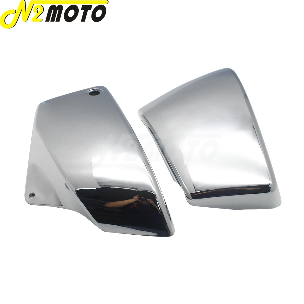 For Honda VT1100 Shadow ACE Aero Sabre 99-08 2PCS Chrome Motorcycle ABS Plastic Battery Side Engine Covers Protector Accessories