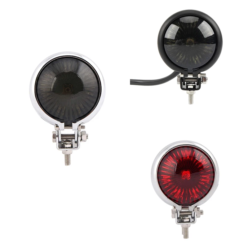 DHBH-Motorcycles Brake Tail Light LED Brake Stop Lights Integrated Taillight Bates for  Chopper Bobber ATVS Dirt Bike Cafe