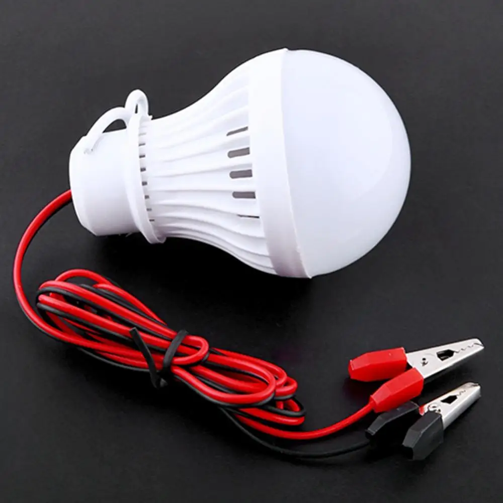 Hot Sales Portable 12V 5W LED Bulbs for Camping Solar Hunting Emergency Clip Light