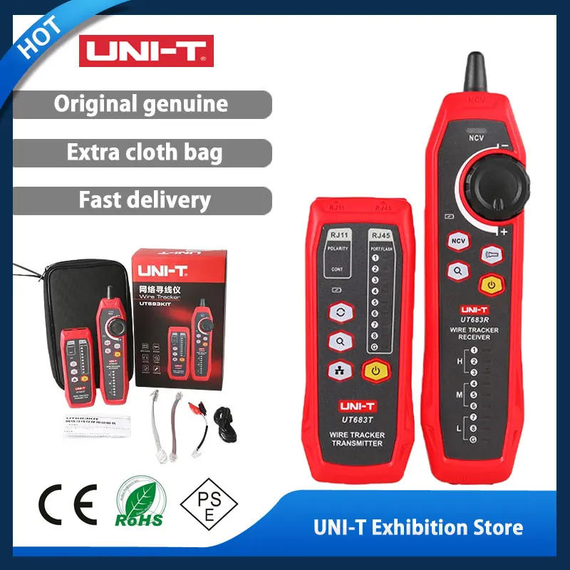 

UNI-T UT683KIT digital network line finder; telephone network line finder/pairing/anti-interference line patrol checker