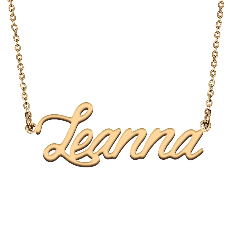 

Leanna Custom Name Necklace Customized Pendant Choker Personalized Jewelry Gift for Women Girls Friend Christmas Present