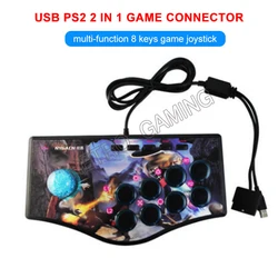 USB Arcade Joystick Street Fighting Gamepad controller For PS2/PS3/PC/Android Smart TV more Hot games with 1.8 Meter