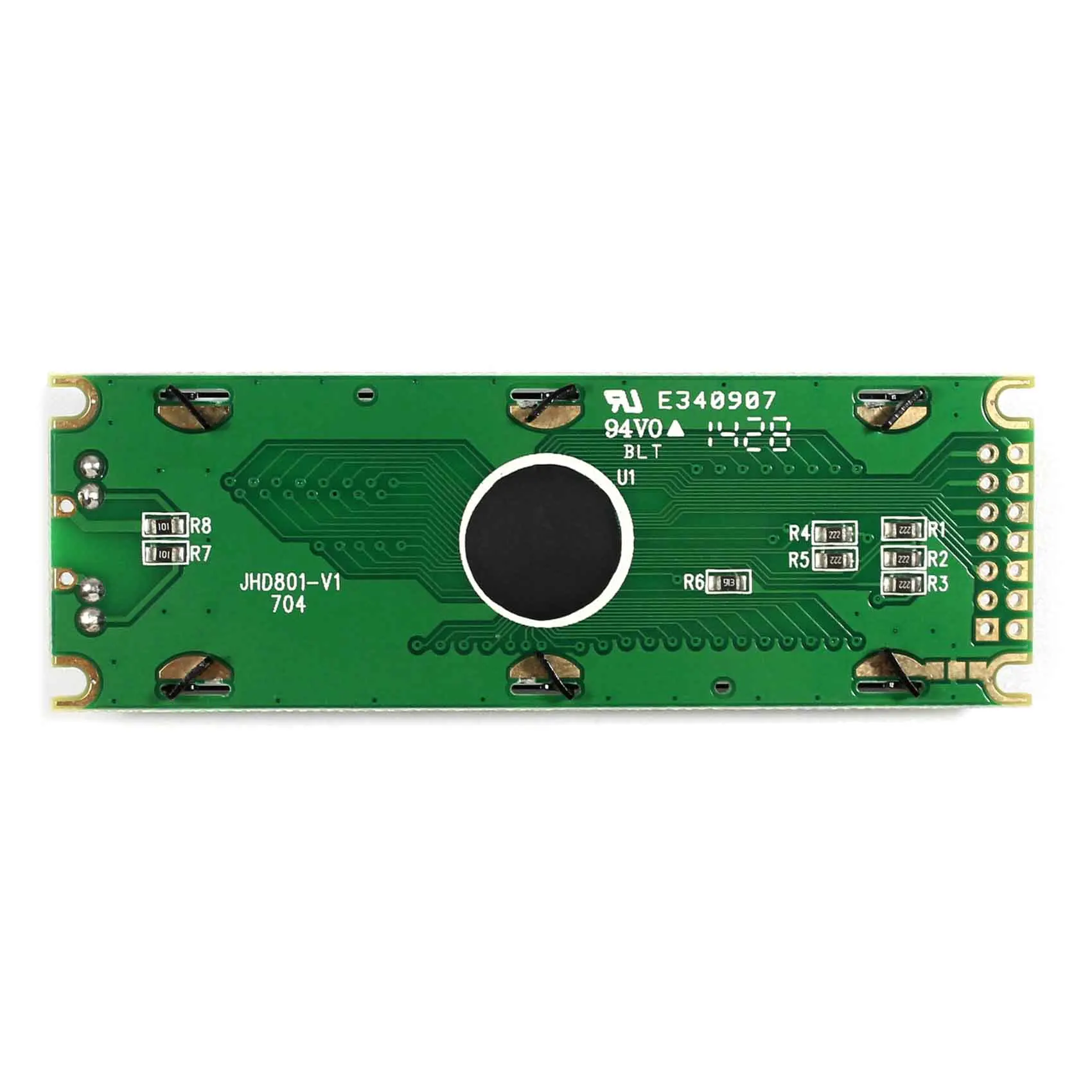 8x1 STN Grau LCD Modul VS801-GW Grau Segment LCD Display Display Inhalt 8 Zeichen × 1 Linie