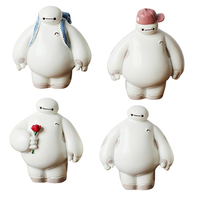 Cartoon Accessories Plastic Baymax Robot Crafts Figure Ornaments Home Decorations Big Hero Doll Toys Gifts