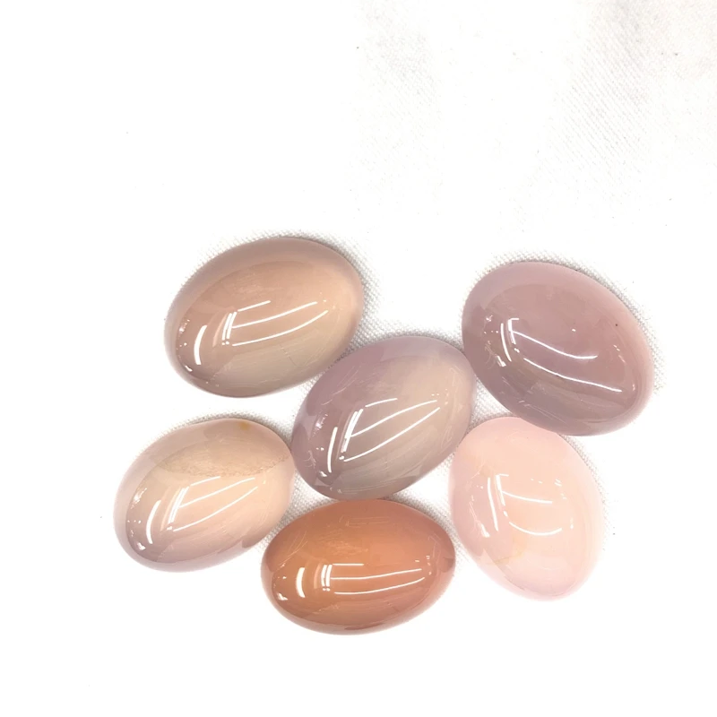 Wholesale 2pcs/lot Pink Carnelian Agate Bead cabochons,10x14mm 12x16mm 13x18mm 15x20mm,Oval Gem sotne Cabochon Ring Face