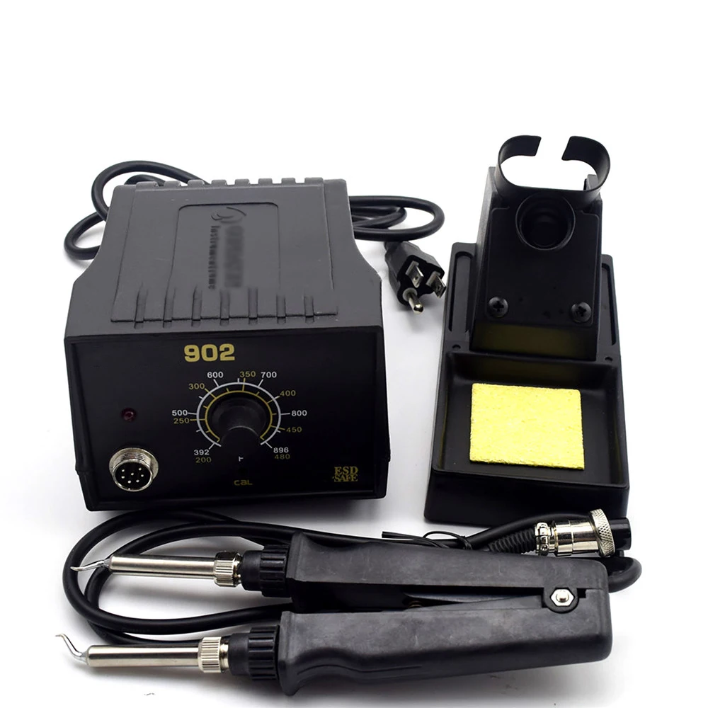 Estação De Solda 902 Ferro De Solda Dupla, Pinça Handle Clip, Alicate De Aquecimento, Estação De Solda Acessórios