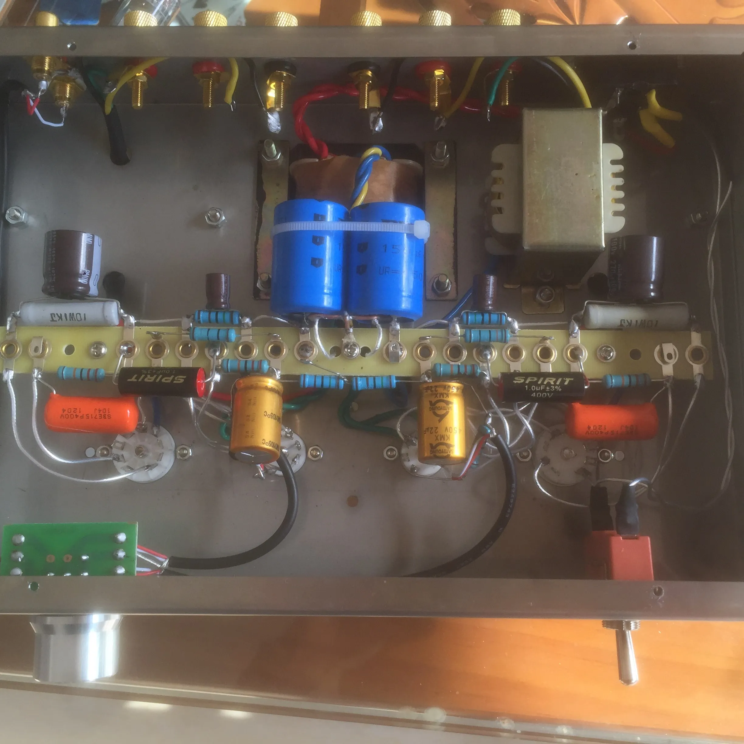 Amplificatore di potenza a valvole elettronico 6W*2 6C19, impalcatura manuale in filo d'argento, suono completo come 300B. Sensibilità ingresso: 500~2000mV