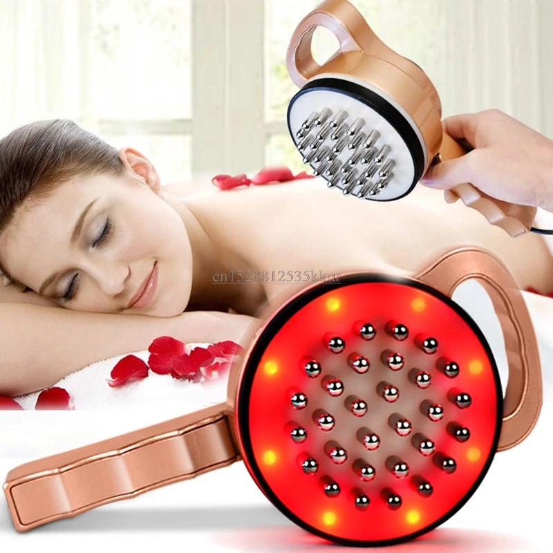 Infrared Heating Vibration Electric Stimulation Slimming Device Guasha therapy Body massage brush Scraping tool for Beauty salon