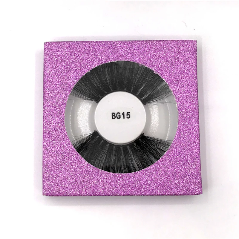 50/100pcs Carton Paper Packing Box for 25mm long EyeLash case Wholesale Bulk Cheap Pretty mink Lashes flash Storage Packaging