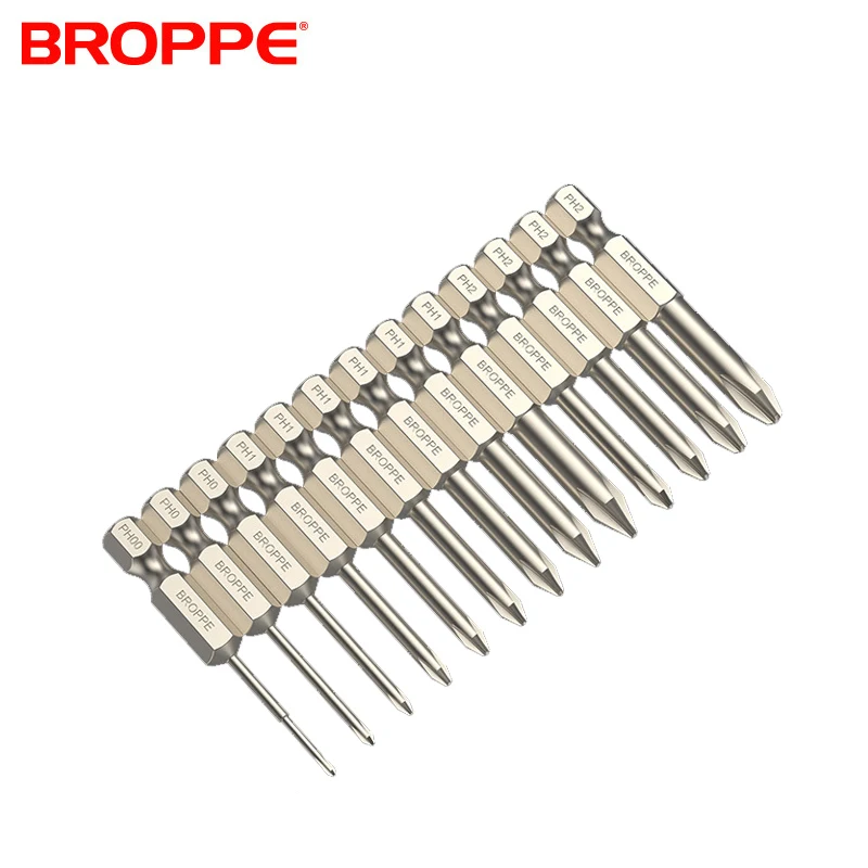 

13pcs Phillips Bits for Screwdriver Bit Set Power Tool PH Bits Set Screwdriver Tips Magnetic Bolt Driver Electric Tool 1/4" 50mm