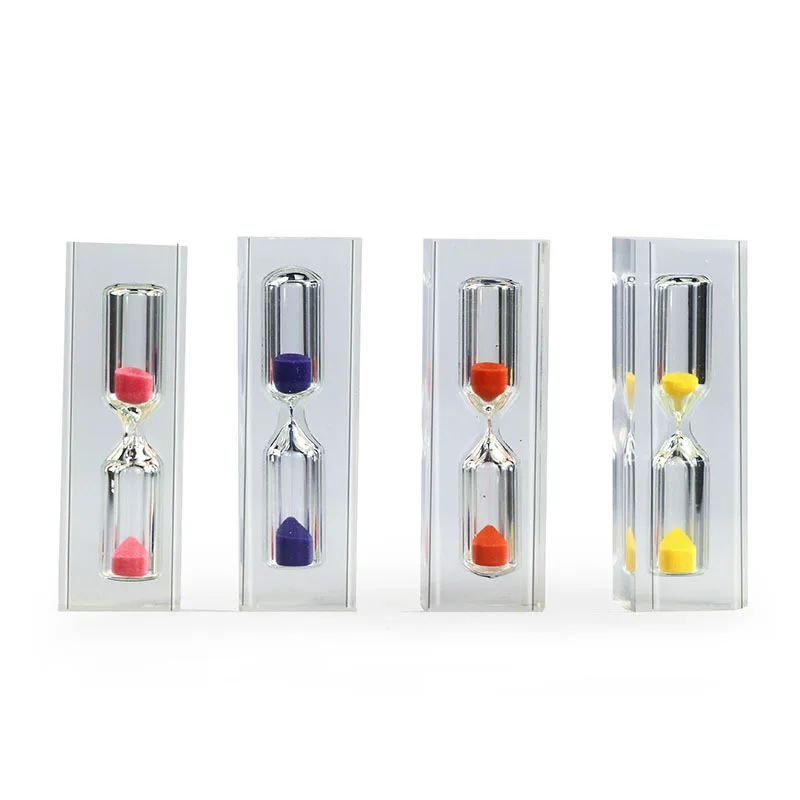 3 Minutes Mini Acrylic Hourglass Sand Timer Small Glass Sand Clock for Kitchen Baking Reading Kids Time Management Home Decor
