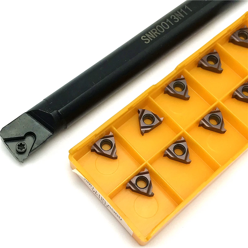 SNR0008K11 SNR0010K11 SNR0012M11 SNR0013N11 SNR0016Q11 CNC Internal Thread Turning Holder +Carbide Insert 11IR AG60 Lathe Tools