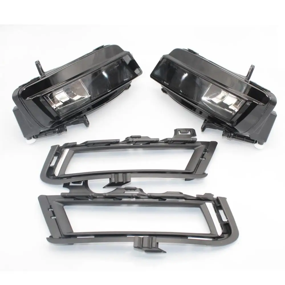 

2pcs Fog Lamp For VW Golf 7 A7 MK7 2013 2014 2015 2016 2017 Front Halogen Fog Lamp Fog Light + Fog Lmap Grille