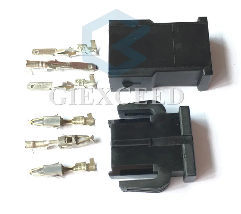 2 Sets 3 Pin AC Assembly 893 971 993 893971633 Female Male Auto Wire Harness Connector Reading Light Socket For VW