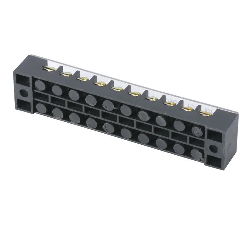 TB-1503/1504/1506/1508/1510/1512 Dual Row Strip Screw Terminal Block 15A 600V Fixed Wiring Board wire connector