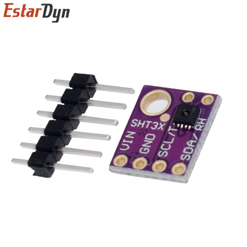 Módulo de Sensor de humedad y SHT31-D de temperatura SHT31, microcontrolador IIC I2C, tiempo de ruptura, compatible con Arduino, 3V y 5V