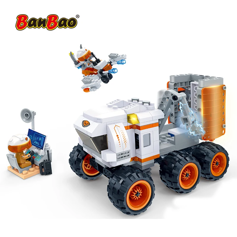 

BanBao Explore Space Adventure Marse Exploration Rover Car Explore DIY Model Bricks Toys for Children Gifts Building Blocks 6416