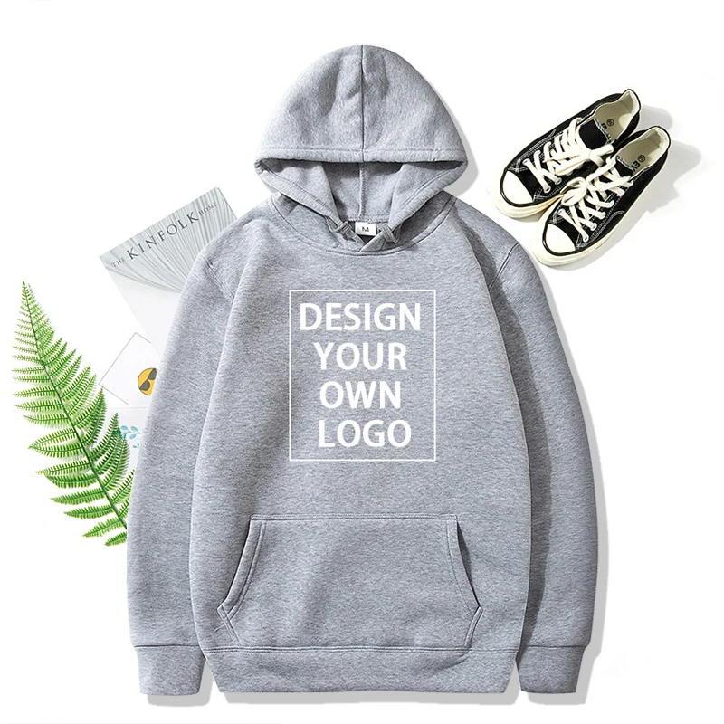 Customize Hoodies Men Women Casual Hoody Own Design LOGO Pullover DIY Picture Text Sweatshirt Clothing Loose Trend New Top Wear