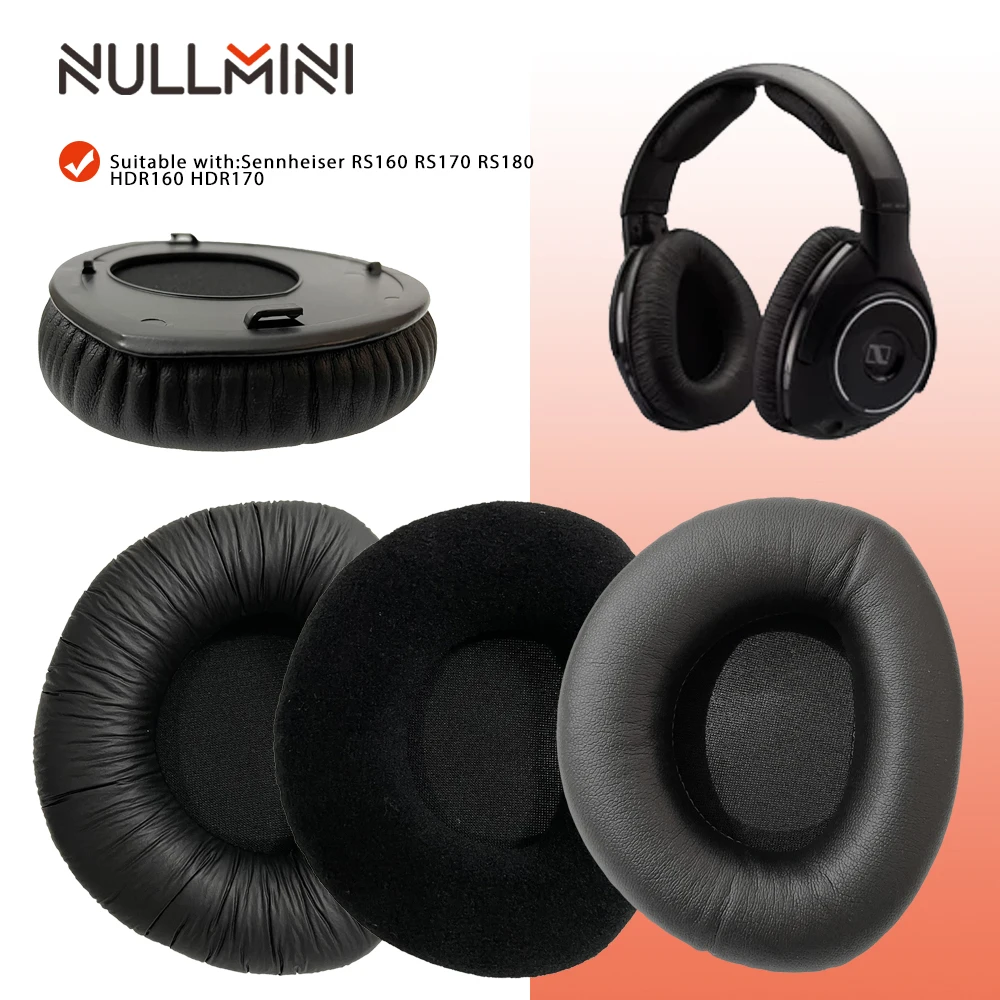 NullMini Replacement Earpads for Sennheiser RS160 RS170 RS180 HDR160 HDR170 HDR180 Headphones Sleeve Headband Earphone Earmuff