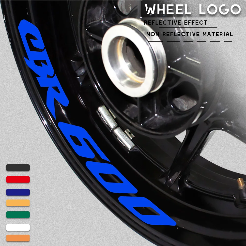 New motorcycle wheel sticker waterproof reflective wheel decals rim decoration logo  for HONDA CBR600 cbr 600