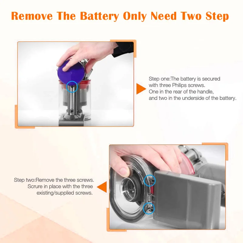 6000mAh 21.6V per Dyson V7 batteria Motorhead Animal Trigger Car Boat assoluto V7 batteria di ricambio aspirapolvere portatili