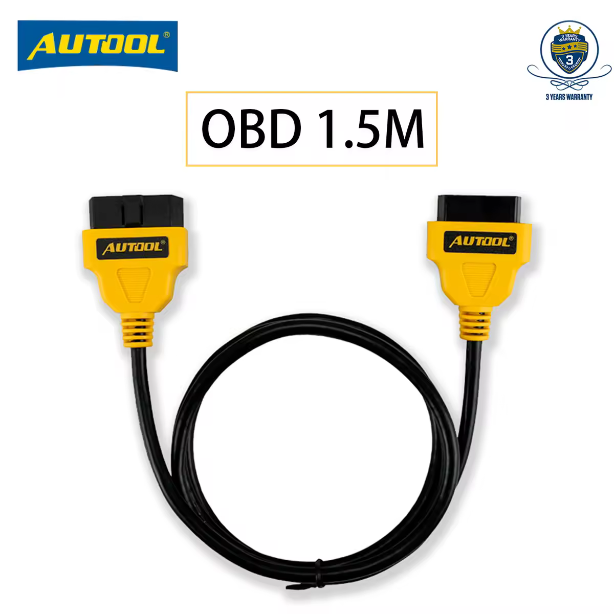 AUTOOL 1.5m OBD2 16Pin Cavo di prolunga per auto OBD Connect Estendi cavo adattatore ELM327 OBD II OBD2 Cavo connettore di prolunga ELM 327