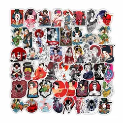 10/30/50Pcs Japanese Geisha Stickers Waterproof Decal Laptop Motorcycle Luggage Snowboard Fridge Car Pegatinas