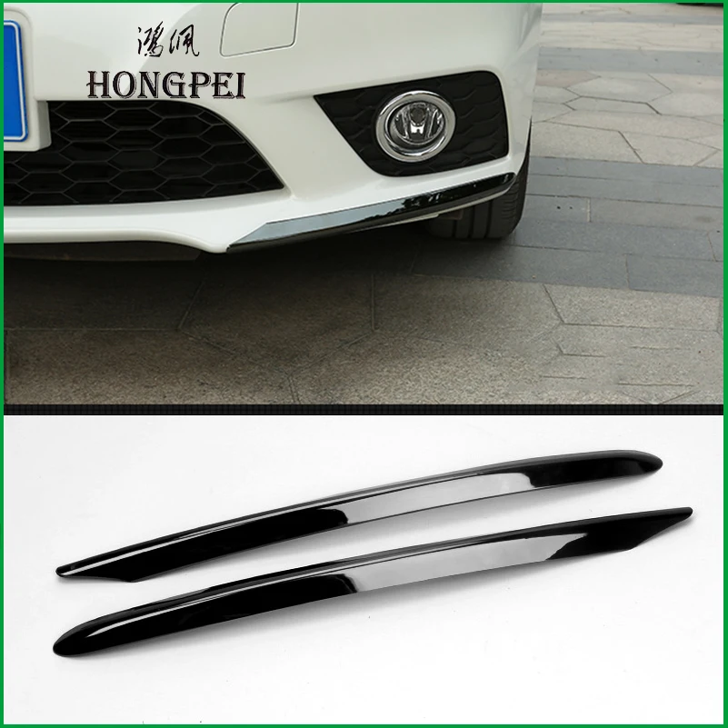 FOR Nissan Sentra 2016-2019 Front Bumper Lip Both Side Fog Light Bottom Cover Sticker Trim Strip Car Styling Auto Parts